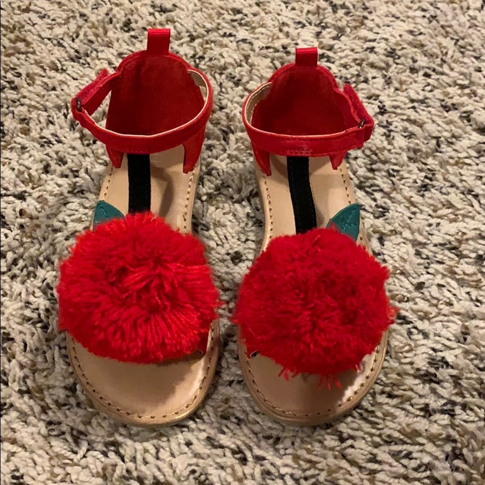 Red “cherry” Sandals. Old Navy
